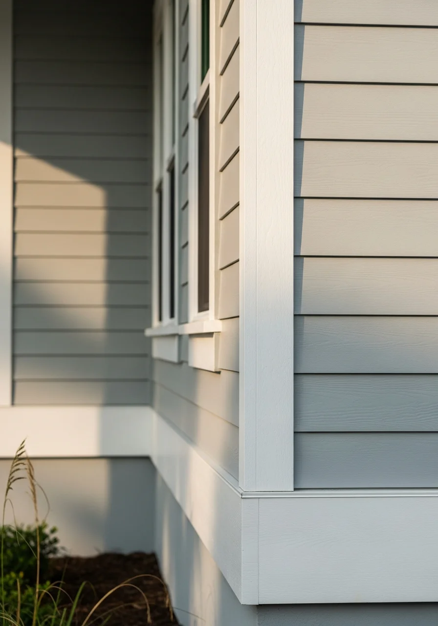 Close-up of a Pinellas County home's exterior showing durable finishes suited to coastal conditions.